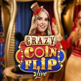 Crazy Coin Flip online game logo by Evolution on leovegascasino.at