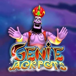 Genie Jackpots logo by Blueprint Gaming at LeoVegas Casino
