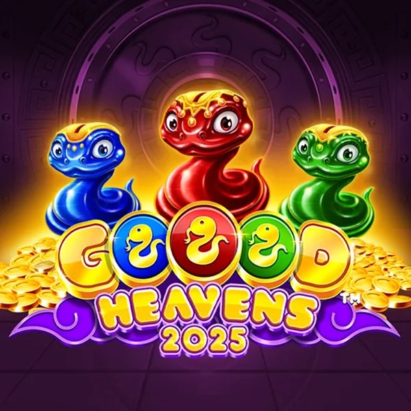 Goood Heavens slot logo by Rarestone Gaming at LeoVegas Casino