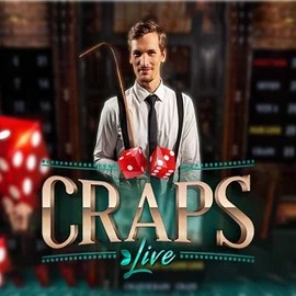 Official Live Casino logo: Live Craps by Evolution at LeoVegas Casino