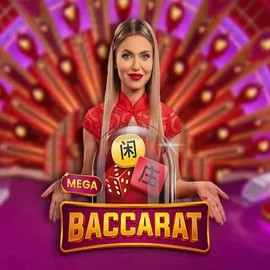 Mega Baccarat logo – Live Casino by Pragmatic Play at LeoVegas Casino