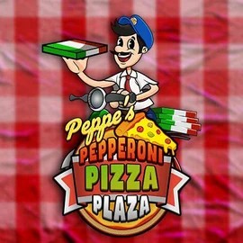 Peppe’s Pepperoni Pizza Plaza by Pragmatic Play, showcased at leovegascasino.at – game logo