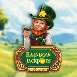 Rainbow Jackpots Megaways slot logo by Red Tiger Gaming at LeoVegas Casino