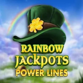 Rainbow Jackpots Power Lines by Red Tiger Gaming, showcased at leovegascasino.at – game logo